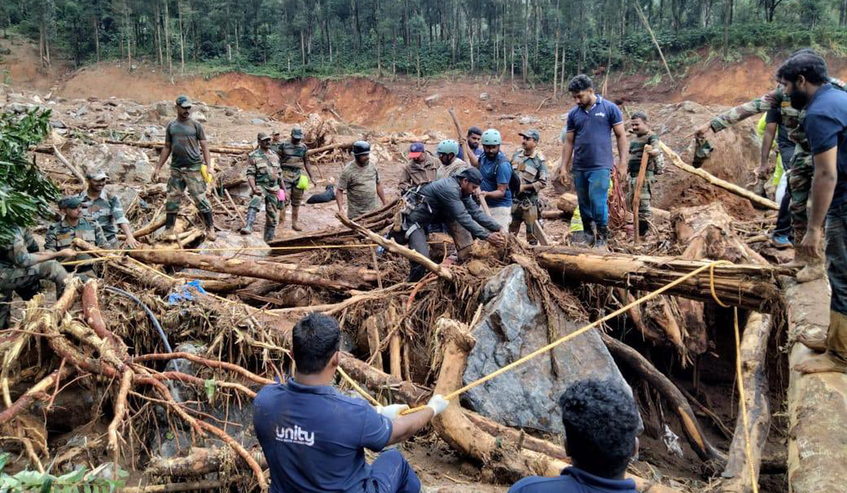 Wayanad landslide rescue operations